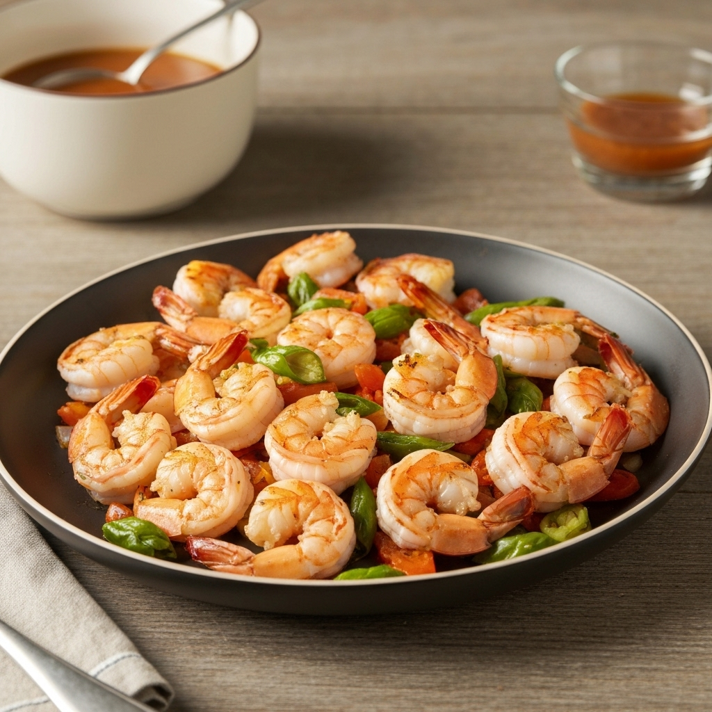 Citrus Garlic Shrimp Skillet