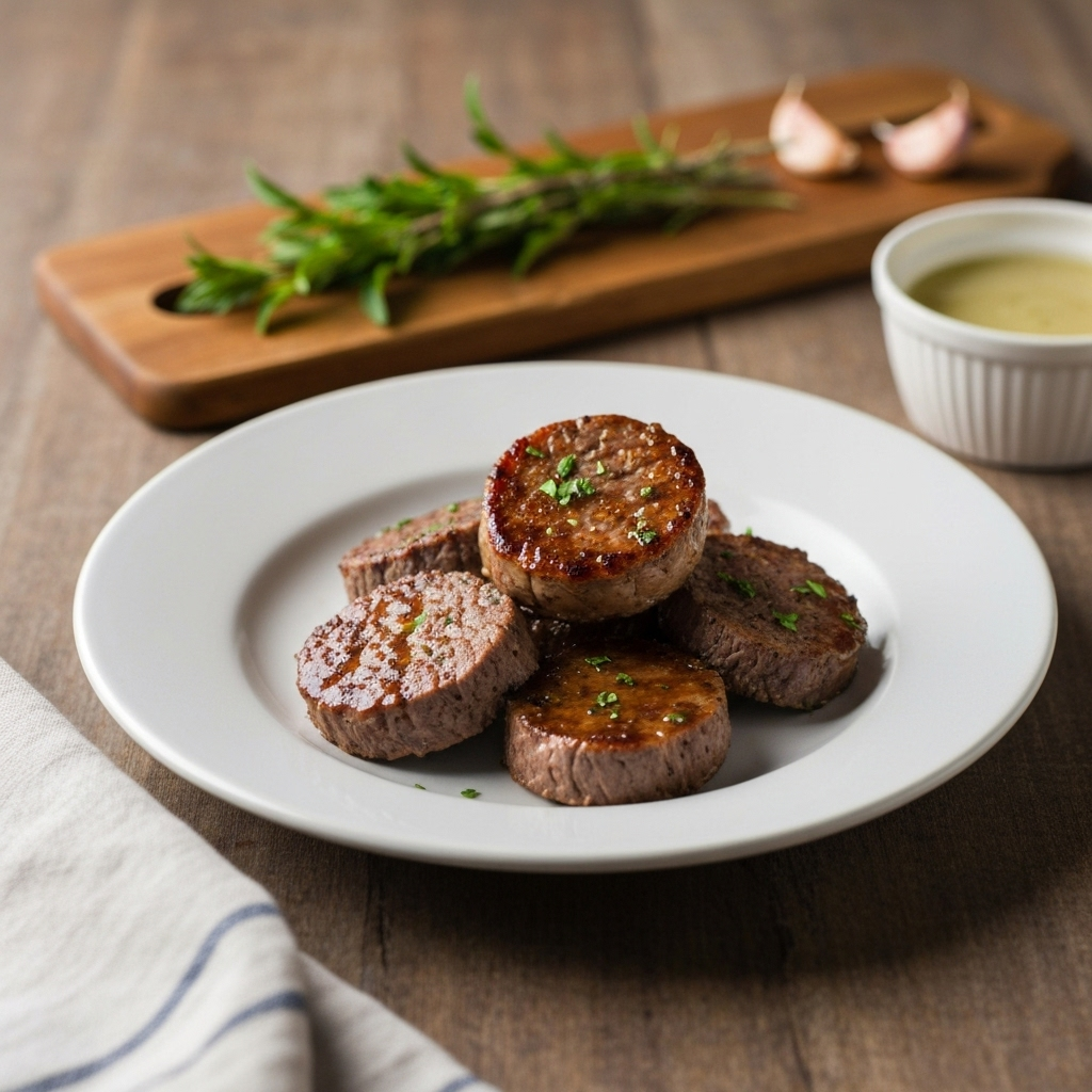 Garlic Thyme Beef Medallions