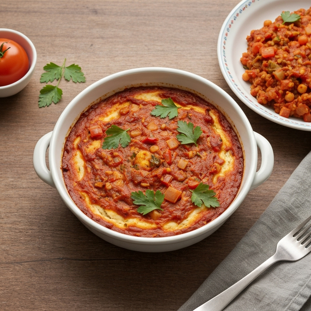 Smoky Paprika Chickpea Bake