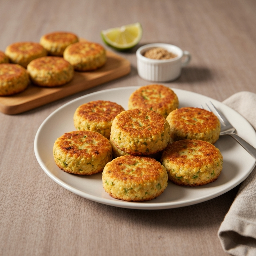 Crispy Coconut Chickpea Patties