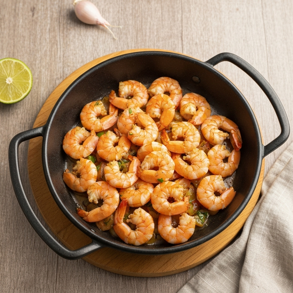 Garlic Butter Shrimp Skillet