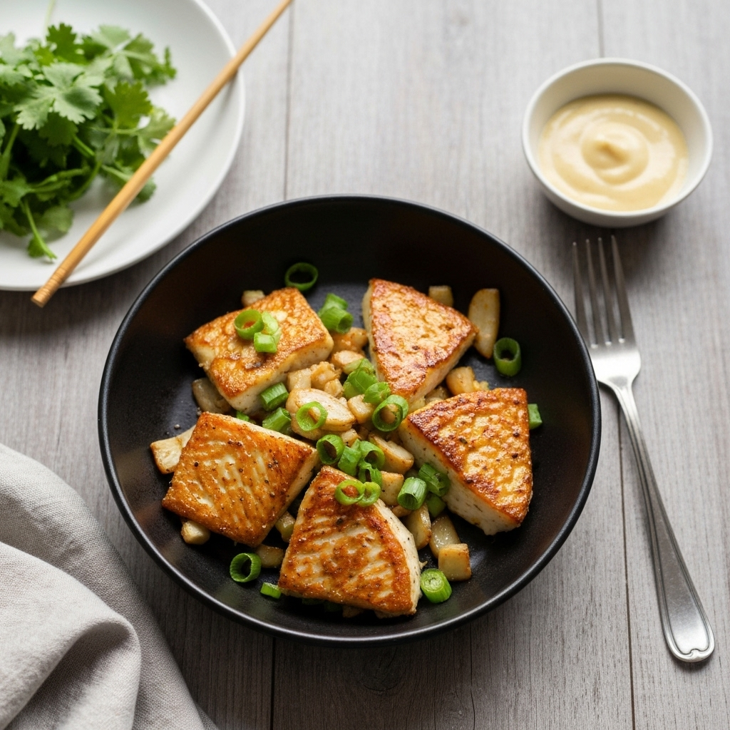 Sesame Ginger Halibut Skillet
