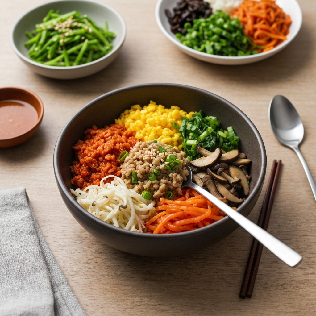 Herbed Mushroom Bibimbap Bowl