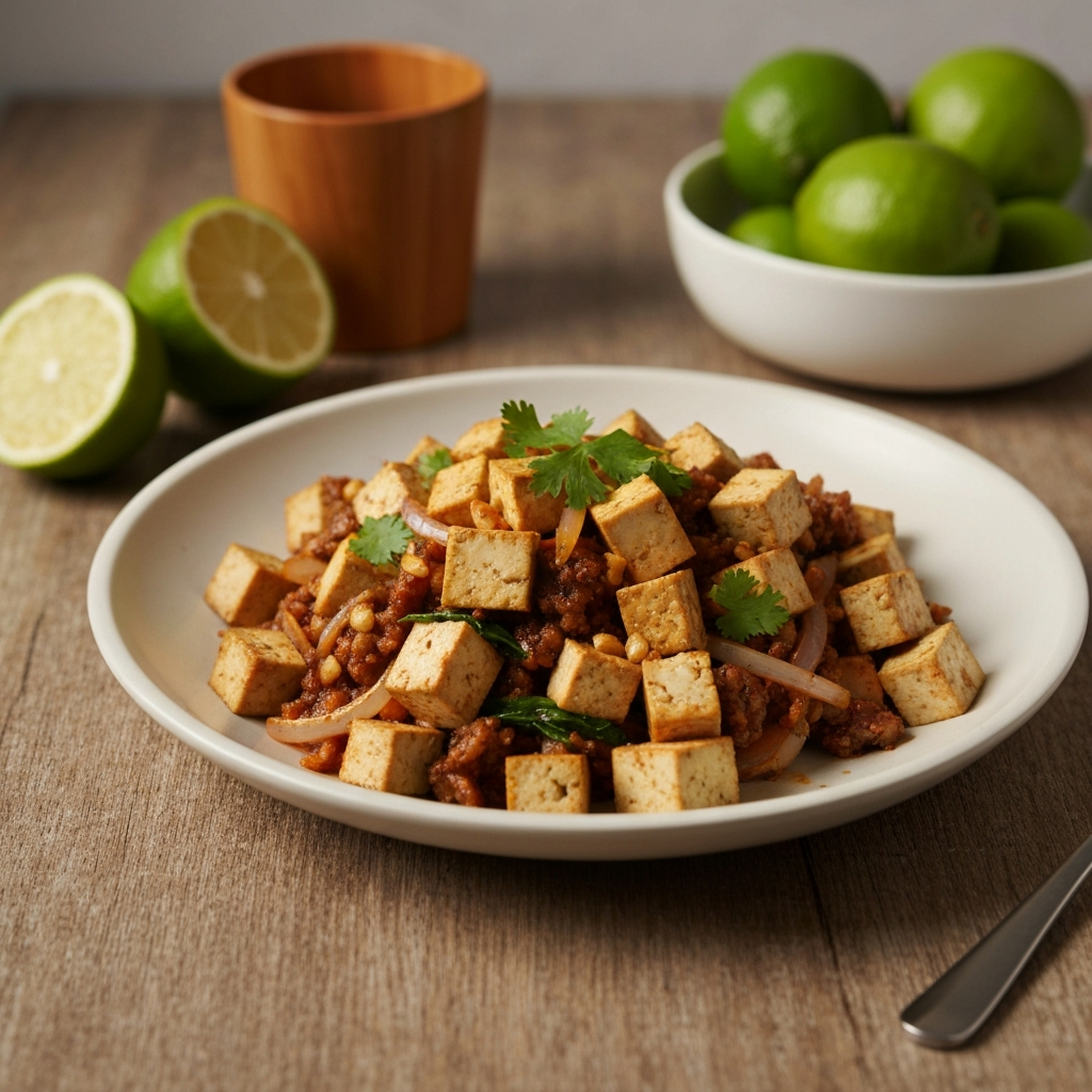 Coconut Lime Ginger Tofu Stir-Fry