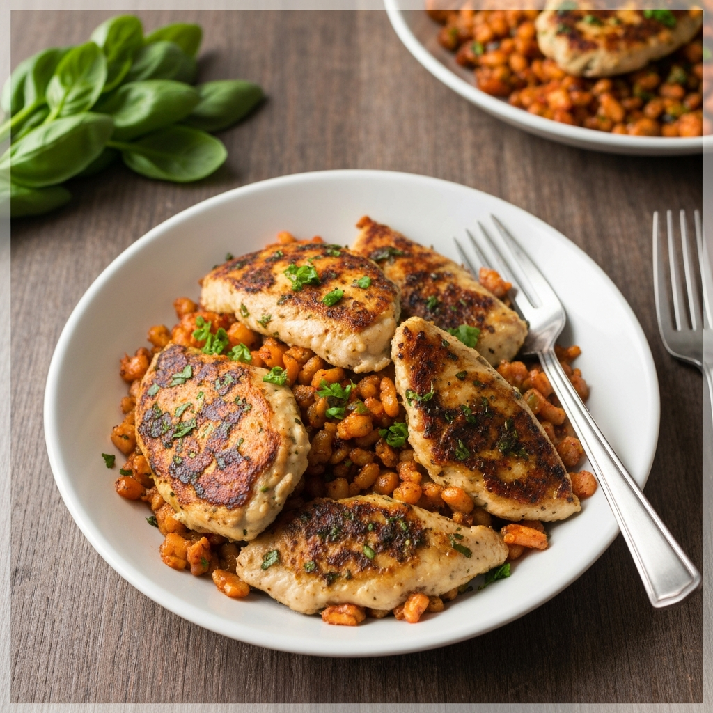 Peppery Herb Chicken Skillet