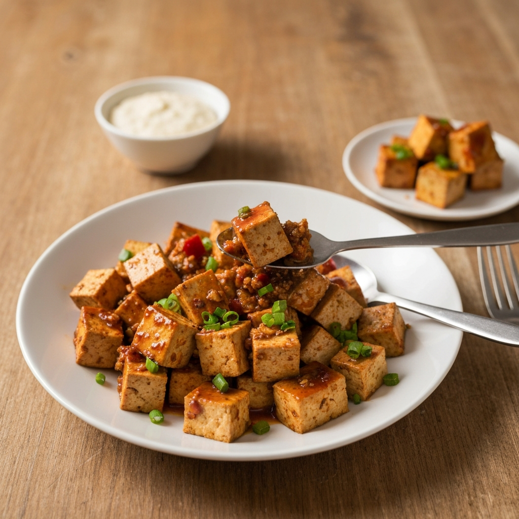 Smoky Maple Pepper Tofu