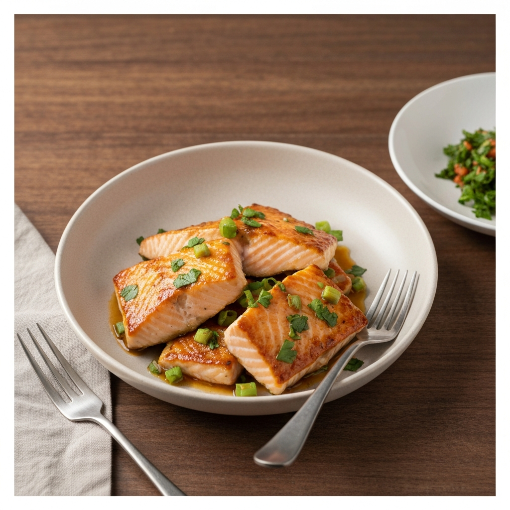 Herb-Maple Glazed Salmon