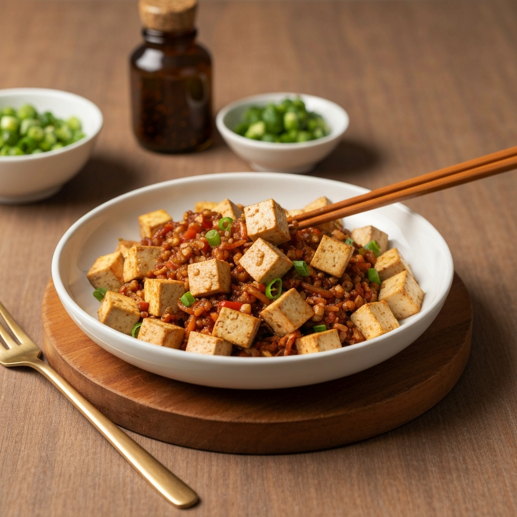 Golden Sesame Tofu Stir-Fry