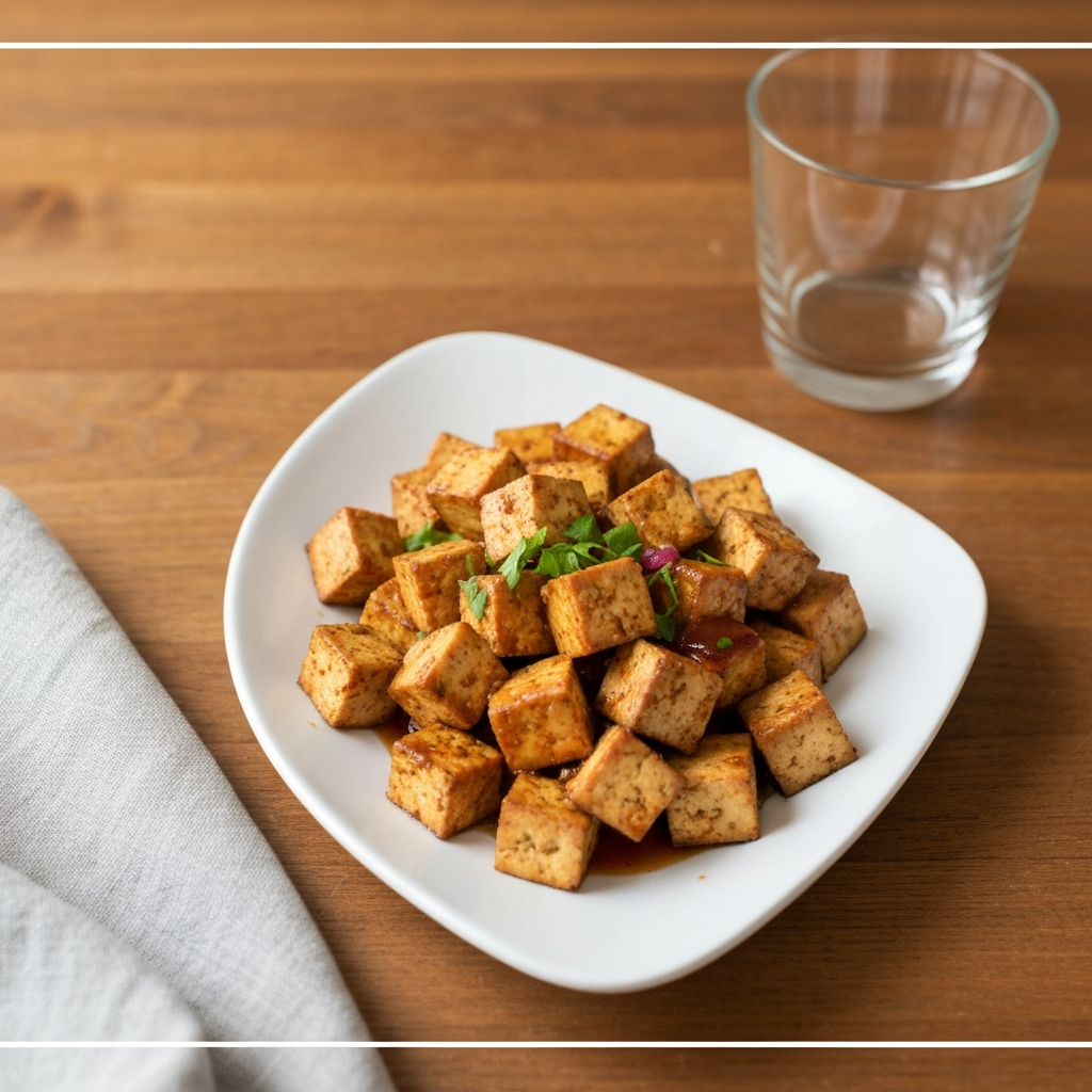 Smoky Citrus Maple Glazed Tofu