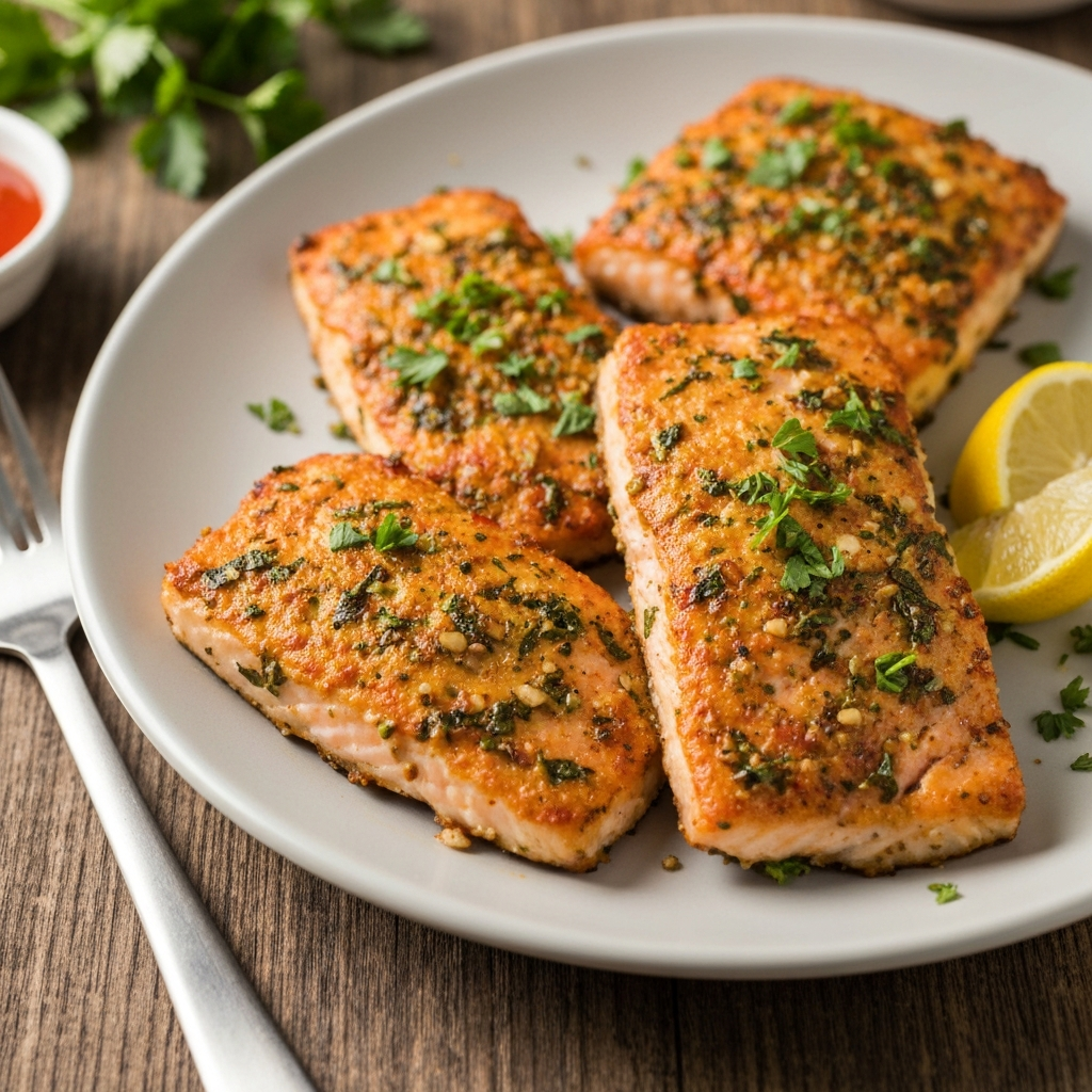 Citrus Herb Crusted Salmon