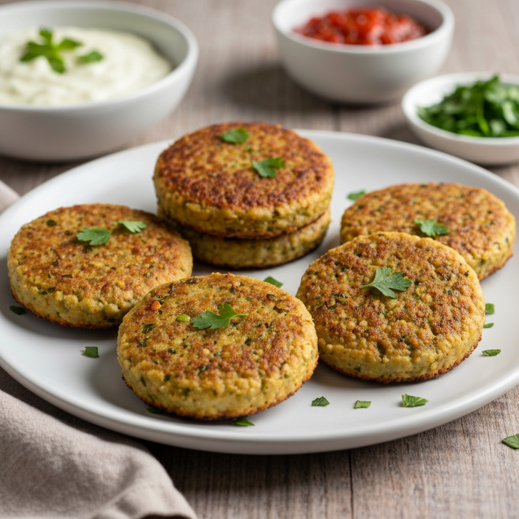 Peppery Herb Chickpea Patties